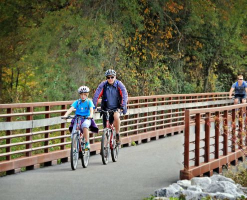The 20-mile Swamp Rabbit Trail has brought boosted tourism to Greenville.